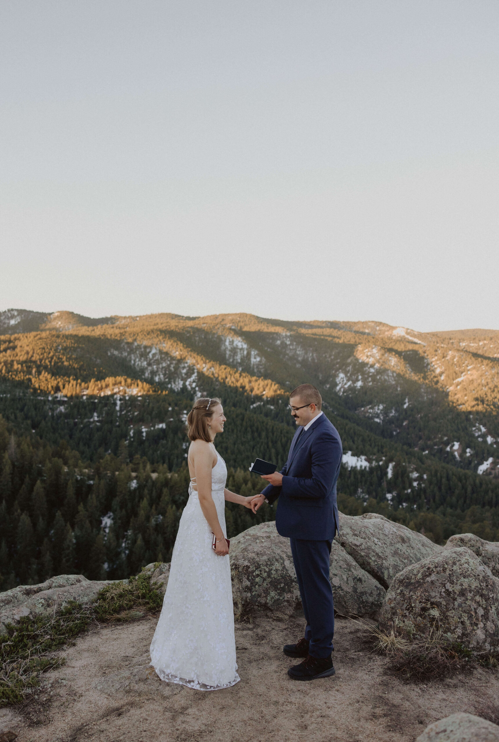 Boulder, Colorado elopement couple