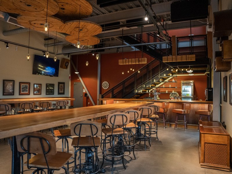 Breckenridge Brewing indoor space for wedding reception