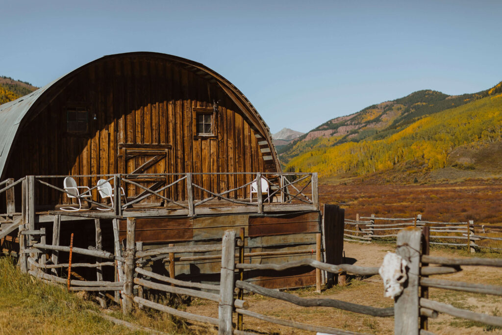Barn at Cement Creek Ranch in Crested Butte